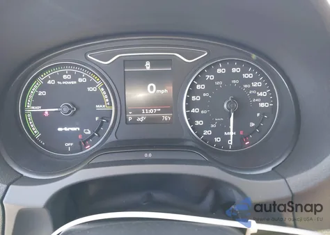 2016 Audi A3 E-Tron 1.4T Premium z USA, uszkodzony, nr VIN WAUTPBFF9GA163215